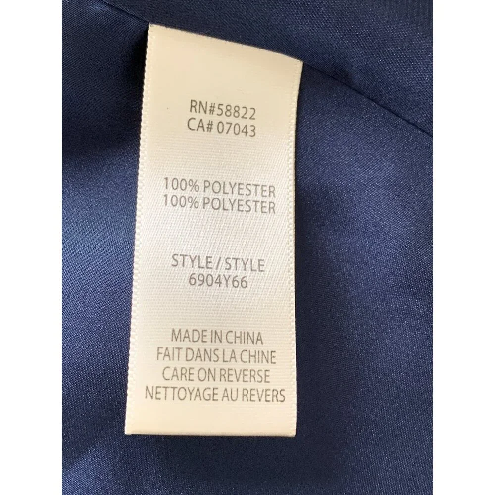 NWT Max Studio Navy Lace Print Shift Tank Dress Large - Picture 4 of 8